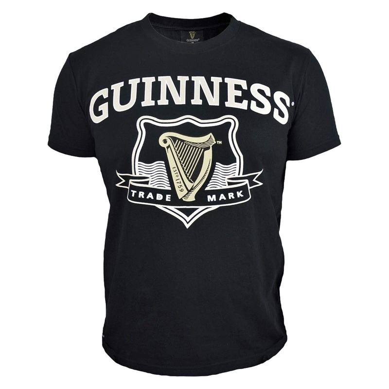 Guinness Black Trademark Label T-Shirt – SMALL ONLY Small