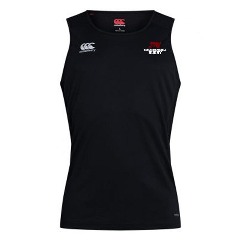 Concord Carlisle Rugby Club Dry Singlet by Canterbury XS Black