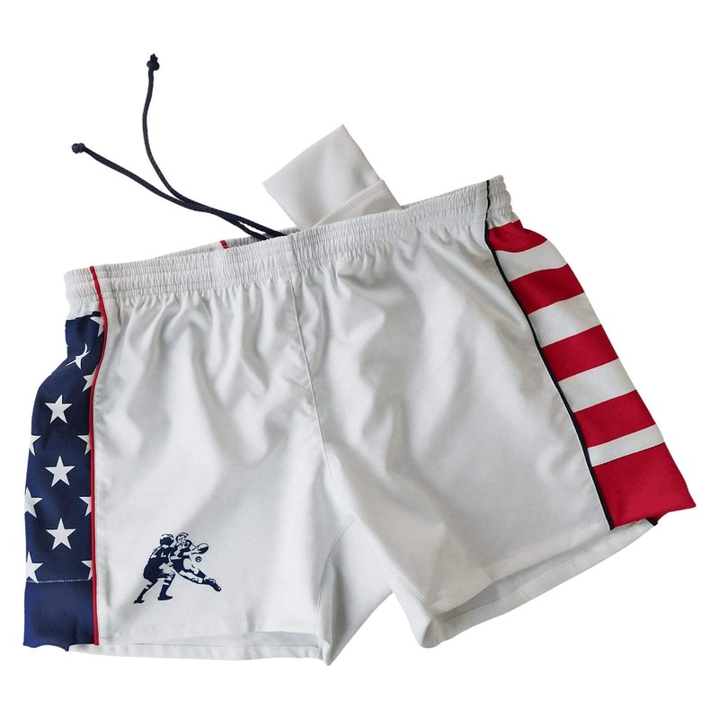 USA Pro XV Rugby Shorts 2X-Small White