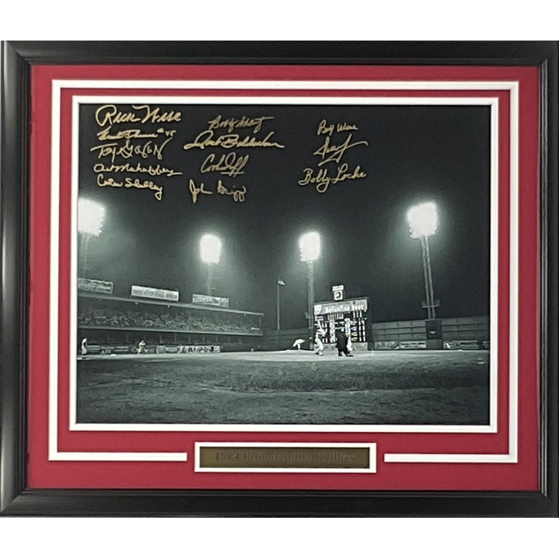 1964 Philadelphia Phillies Autographed “Connie Mack Stadium” Photo Framed