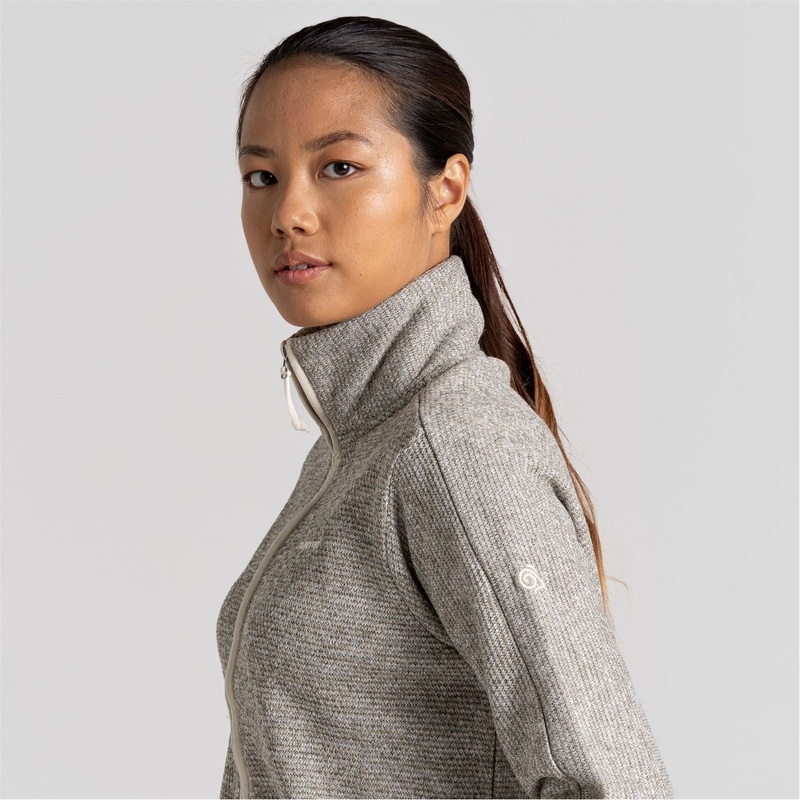 Craghoppers Mabel High Neck Fleece Jacket 10 (S) Stone