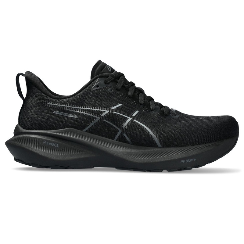 Asics Womens GT 2000 13 (D Fit) – Black/Black US 7