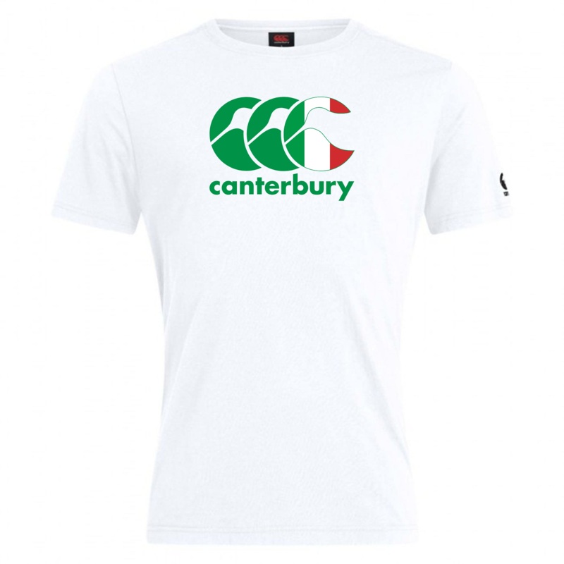 Canterbury Italy CCC Flag Club T-Shirt XS White