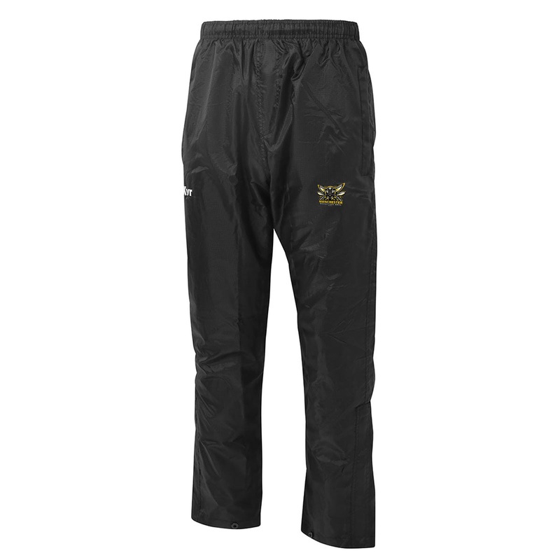 McKvr Manchester Mosquitoes AFL Core 22 Rain Pants – Adult – Black Small
