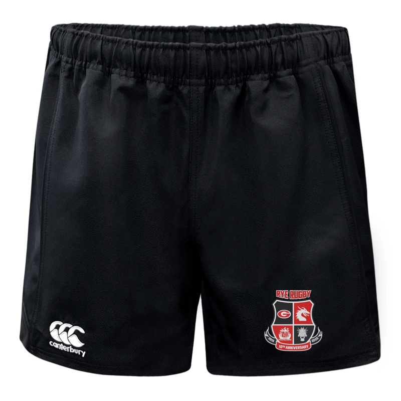 Rye High School 10 Year Advantage Rugby Shorts by Canterbury XS Black