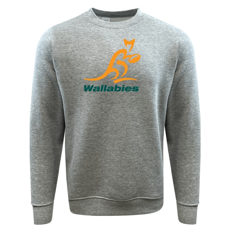 Wallabies Fleece Crewneck Sweatshirt S Grey
