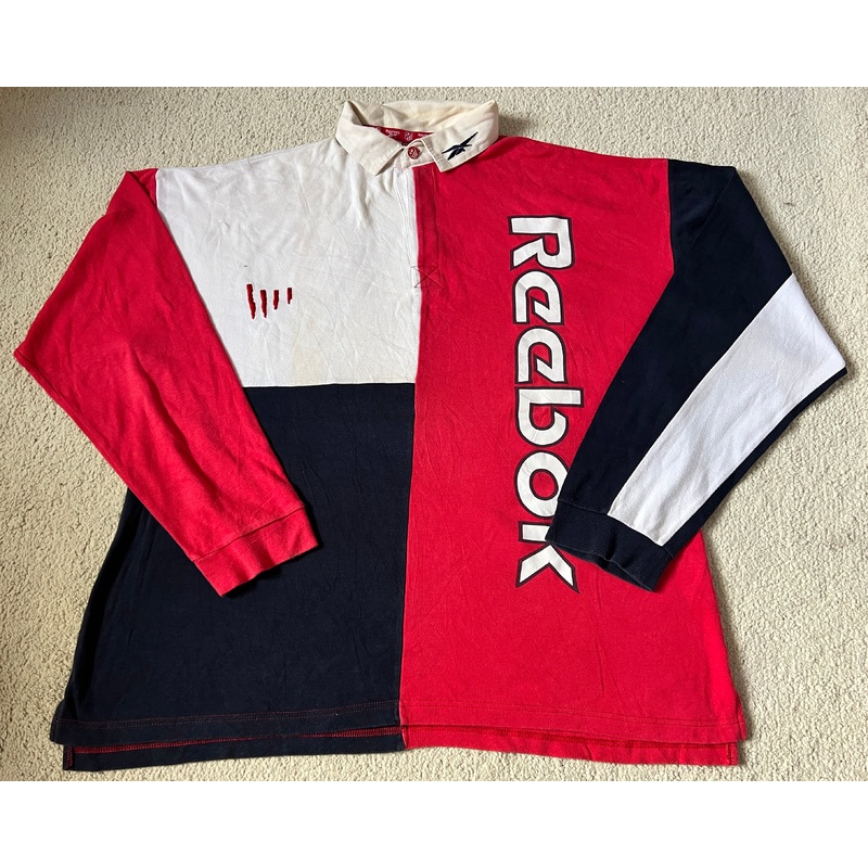 1990s Atletico de Madrid CF Rugby-Style Shirt – XL