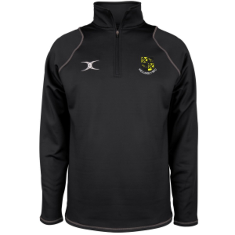 Hellingly RFC Adult’s Black Quest 1/4 Zip Fleece XS