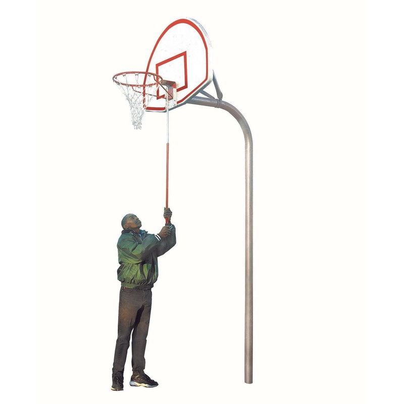 Bison 3-1/2″ Tough Duty Removable Playground Basketball System