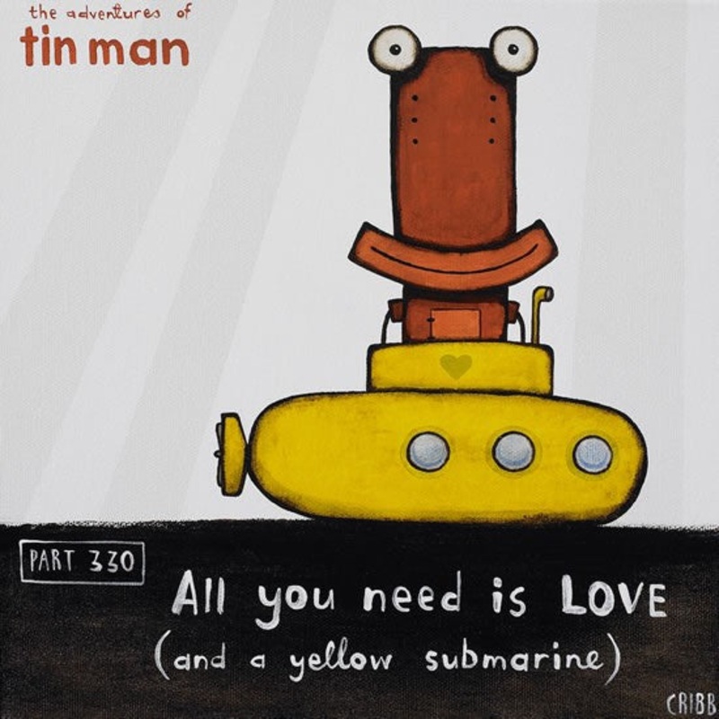 All You Need is Love – Tin Man Paper Print by Tony Cribb