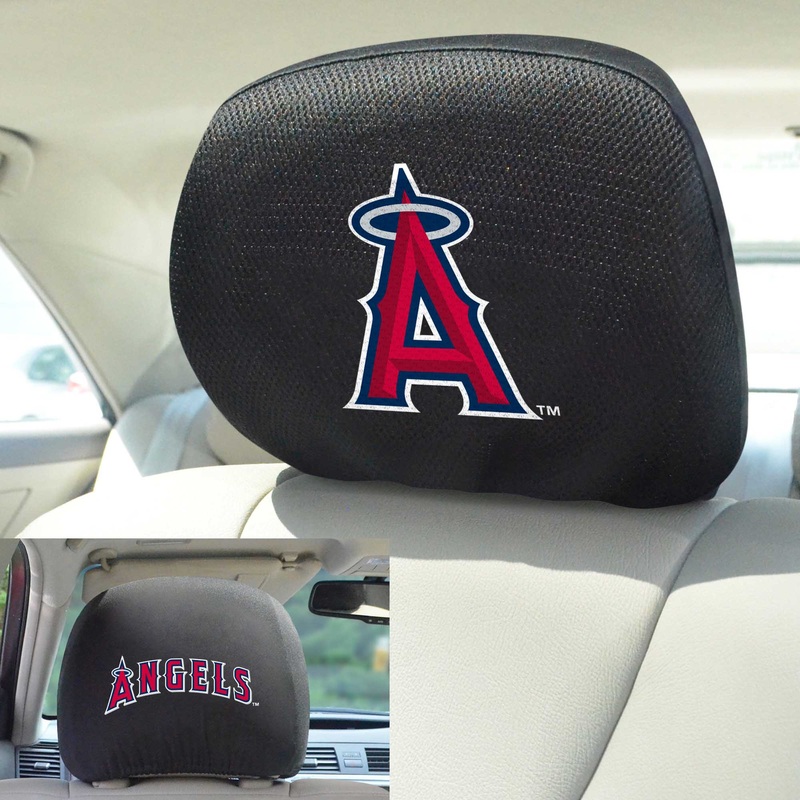 Fanmats Los Angeles Angels Embroidered Head Rest Cover Set – 2 Pieces