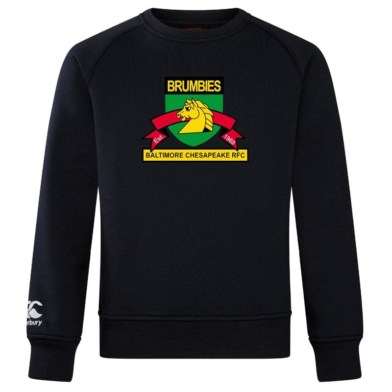 Baltimore Chesapeake Club Crew Sweatshirt by Canterbury XS Black