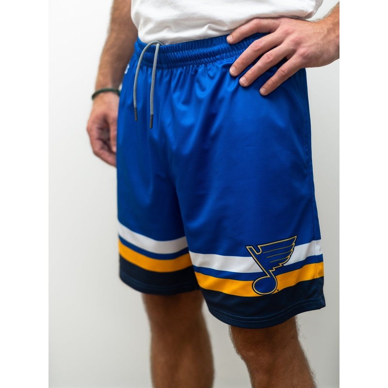 St. Louis Blues Mesh Hockey Shorts S Royal Blue Polyester
