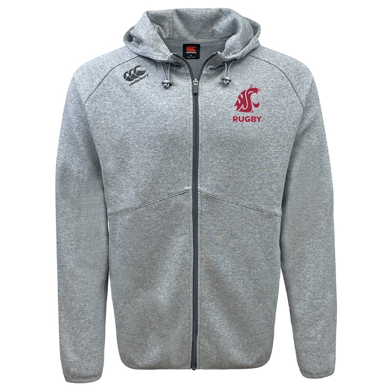 Washington State University Tempo Vapodri Full-Zip Hoodie by Canterbury XS Black