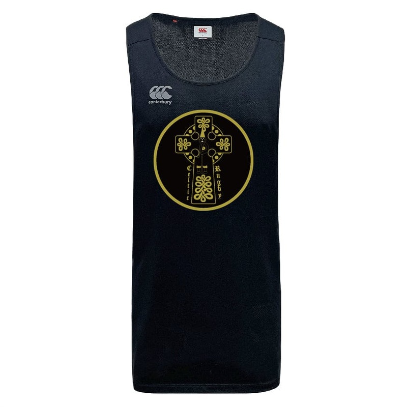 Celtic Elite Tempo Vapodri Singlet by Canterbury XS Black