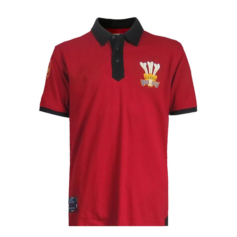Wales Rugby 1976 Grand Slam Polo Shirt S Red