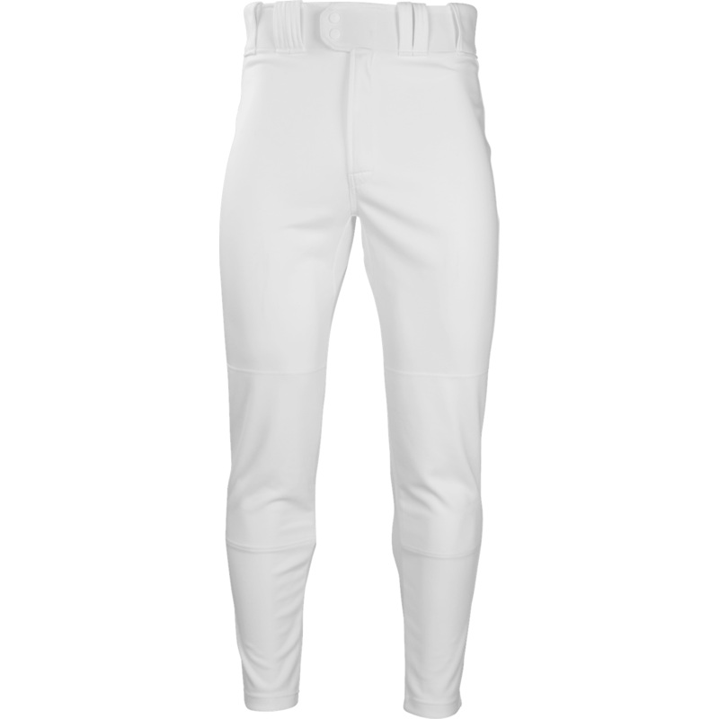 Rawlings Youth Plated Solid Jogger Fit Baseball Pants White S