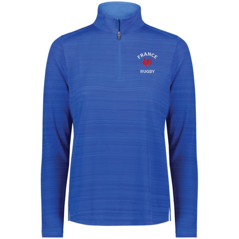 Women’s Nations of Rugby France Pursuit 1/4 Zip Pullover S Royal
