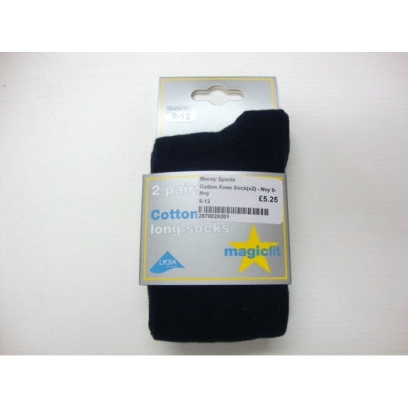 Black Long Socks Black 6-8.5