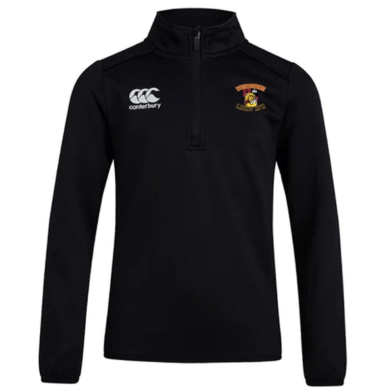 Westshore Lions Club 1/4 Zip Mid Layer Training Top by Canterbury XS Black