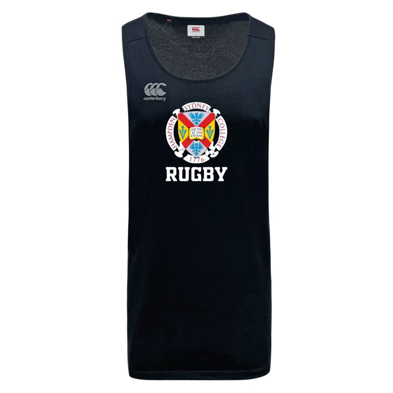 Hampden Sydney College Tempo Vapodri Singlet by Canterbury XS Black
