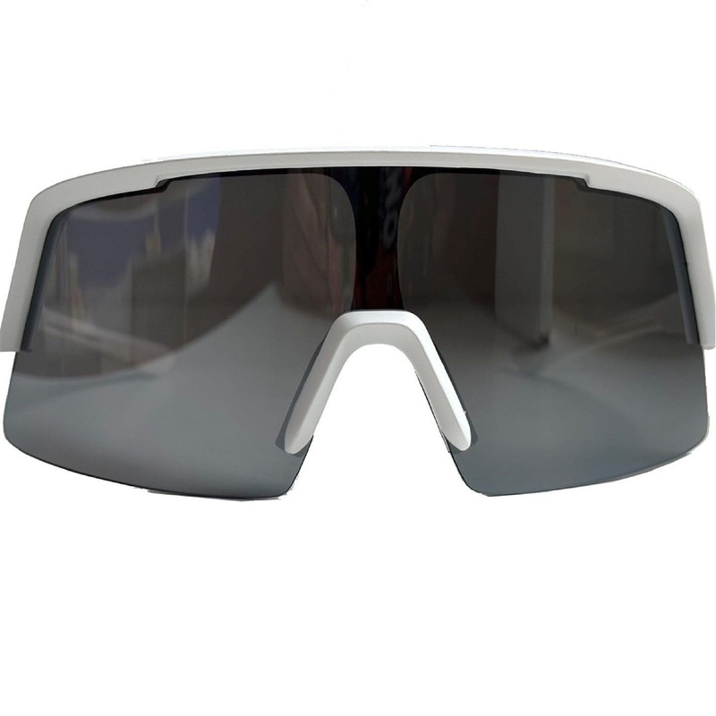 Pinnacle Nr Rectangle Full Rim Sunglasses One Size White/Black