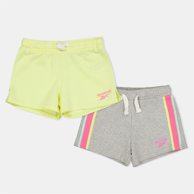 Reebok 2pk Shorts 18-24 Mnth Lt Grey Heather