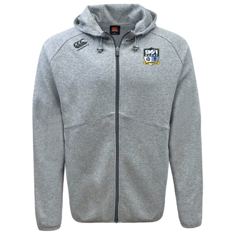 901 Rugby Tempo Vapodri Full-Zip Hoodie by Canterbury XS Grey