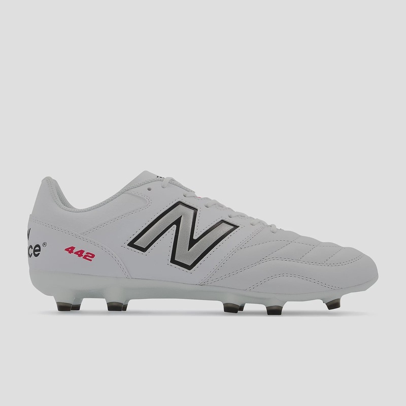 New Balance 442 V2 TEAM FG Boots – White/Black US 8.5