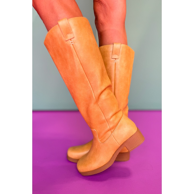 Tan Tall Riding Boots 6
