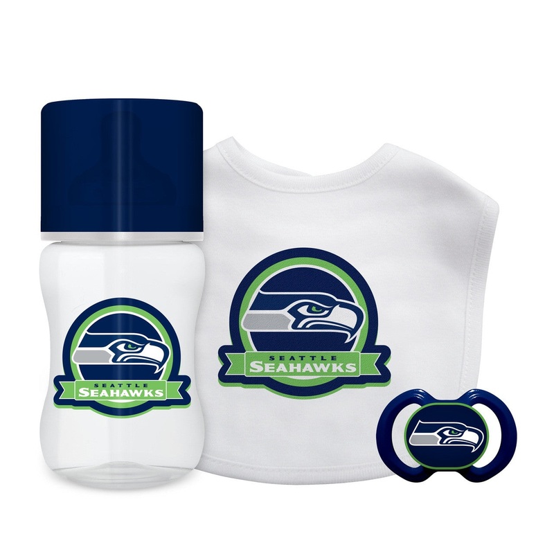 Baby Fanatic Seattle Seahawks 3 Piece Baby Gift Set