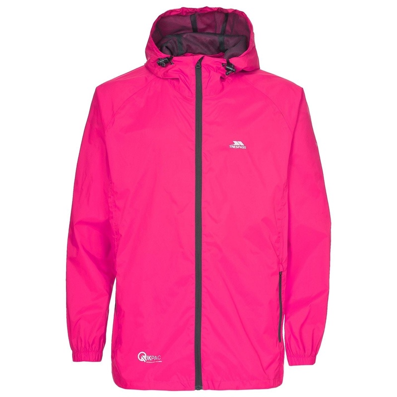 Trespass Tresspass Qikpac Hooded Rain Jacket 4 (3XS) Sasparilla