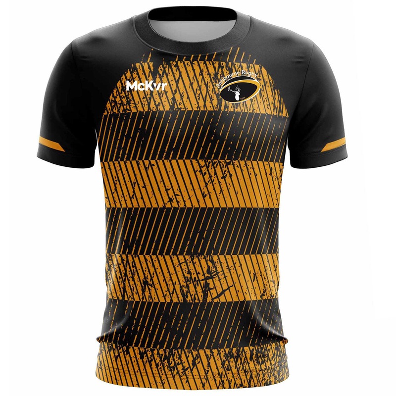 McKvr Ashbourne Rugby Club Training Jersey – Youth – Black/Amber 0-6 Months
